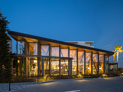 ブックカフェ外観 夜景｜ザ・パークハウス新浦安マリンヴィラ