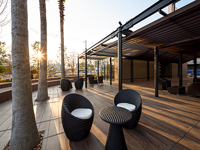 ヴィラハウス デッキ 夕景｜ザ・パークハウス新浦安マリンヴィラ